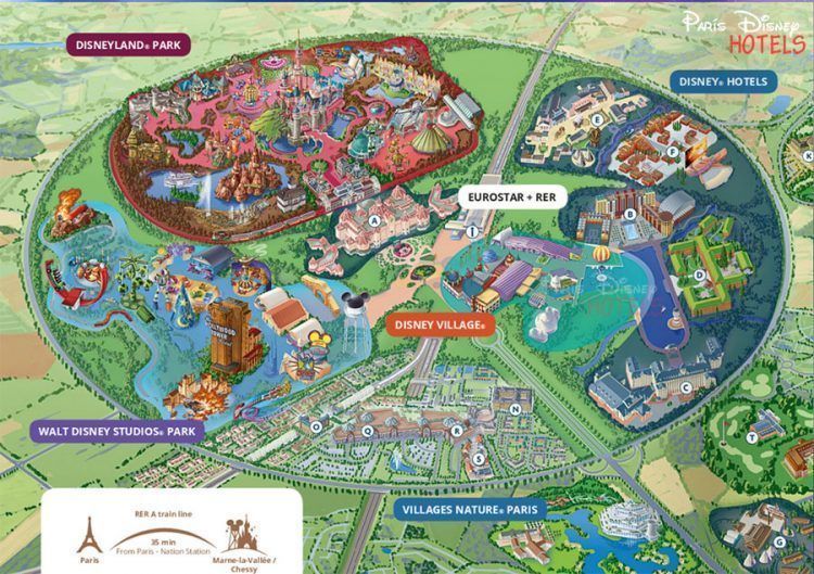 plano parque Disneyland Paris 2017