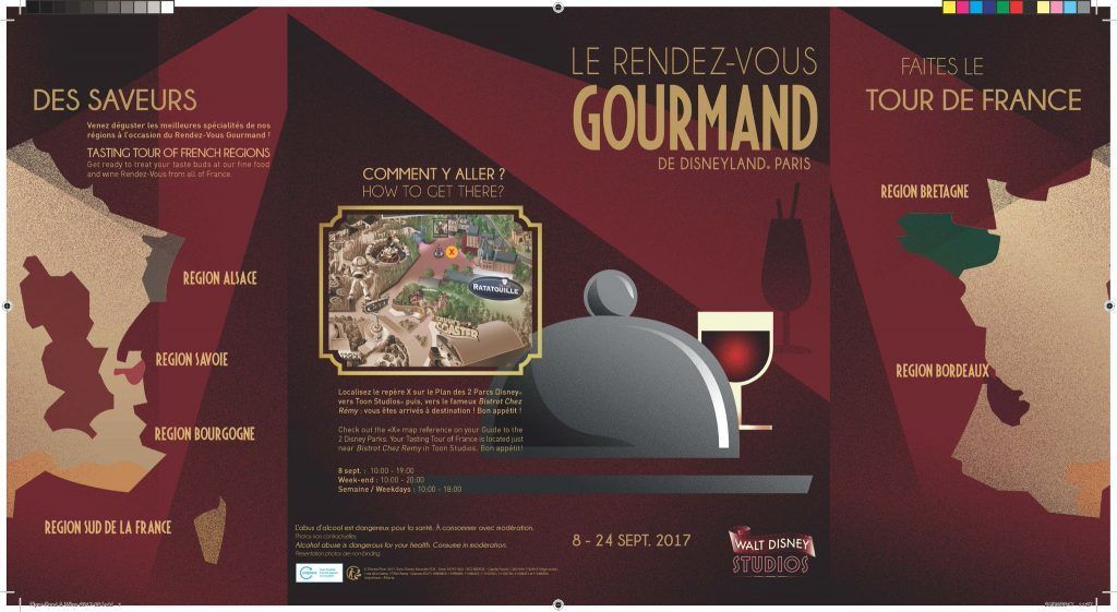 Folleto - Le rendez-vous gourmand Disneyland París
