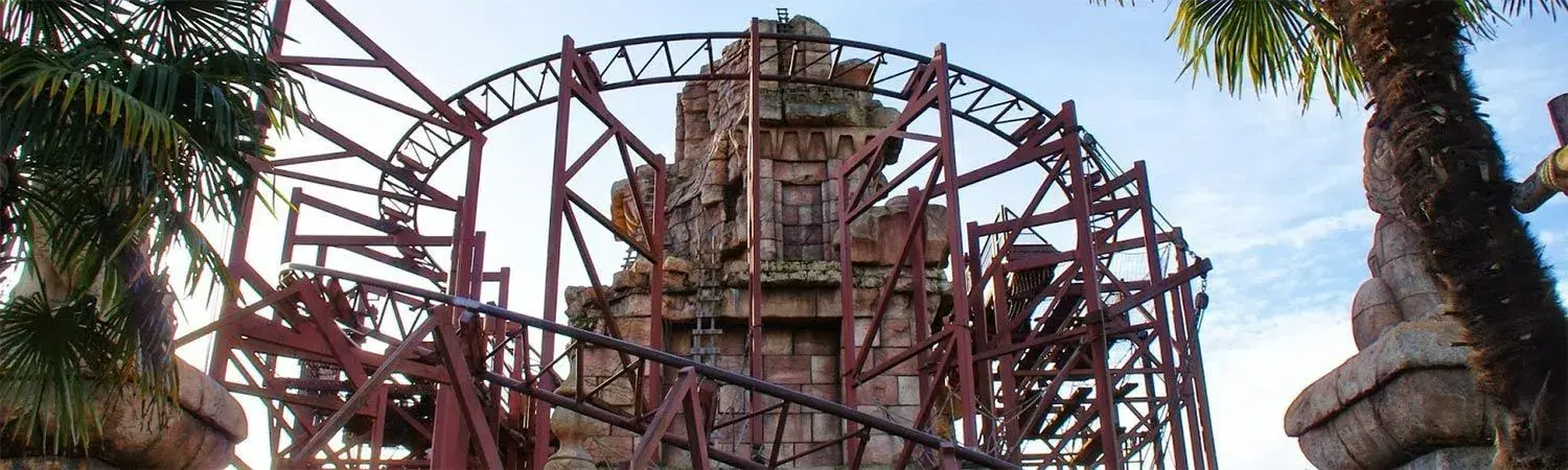 Montaña rusa Indiana Jones and the Temple of Peril en Disneyland Paris