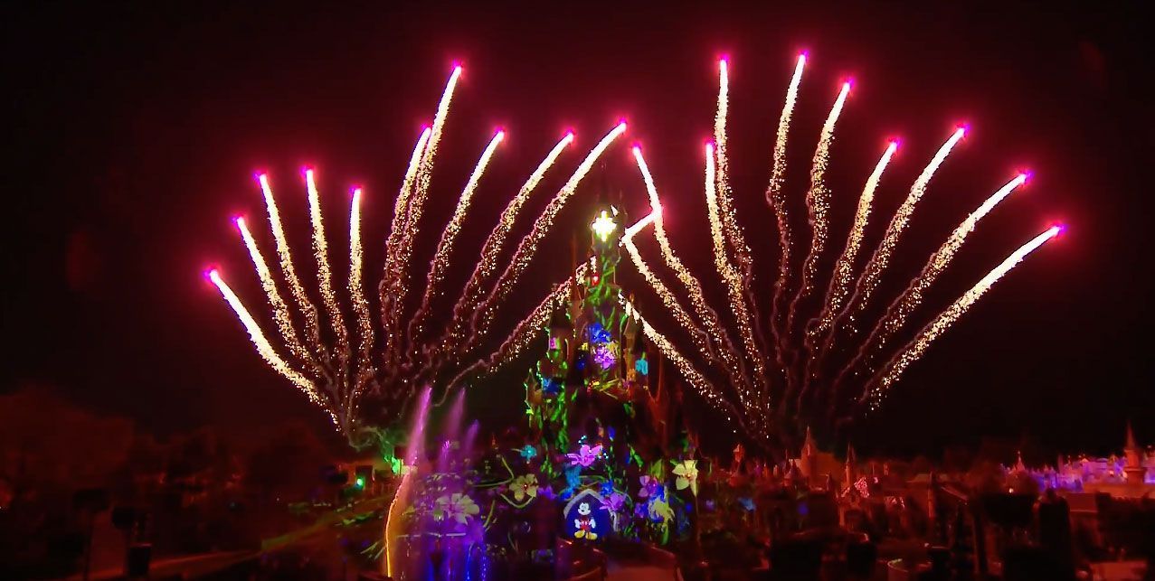 Introducción del espectáculo Disney Illuminations en Disneyland París