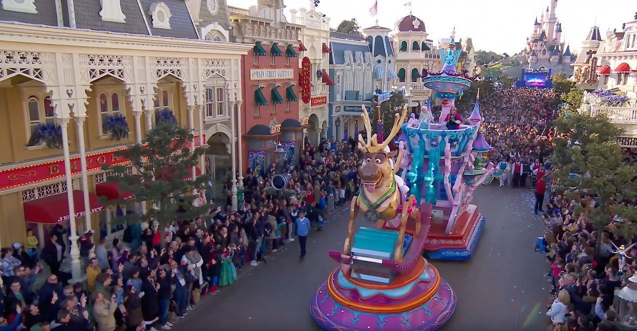 Carroza helada de Frozen en Disneyland Paris