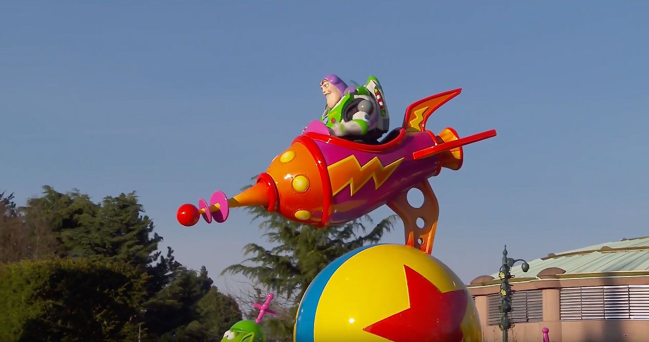 Buzz Lightyear en el desfile de Disneyland Paris