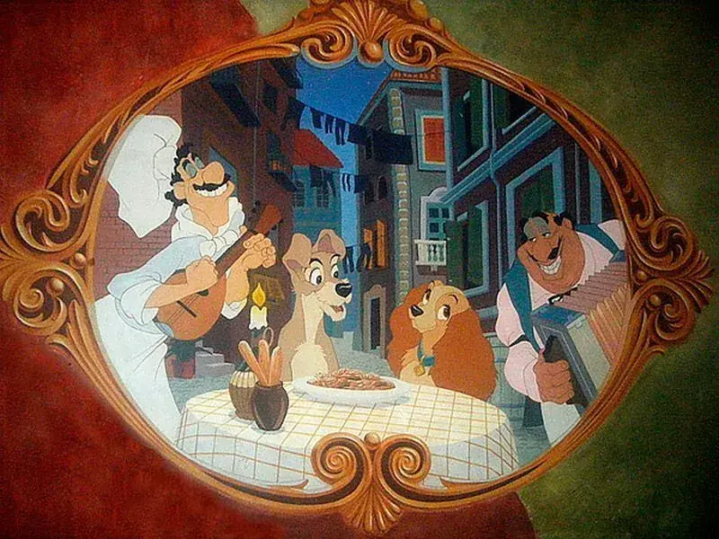 Pizzeria Bella Notte - Decoración La Dama y el Vagabundo