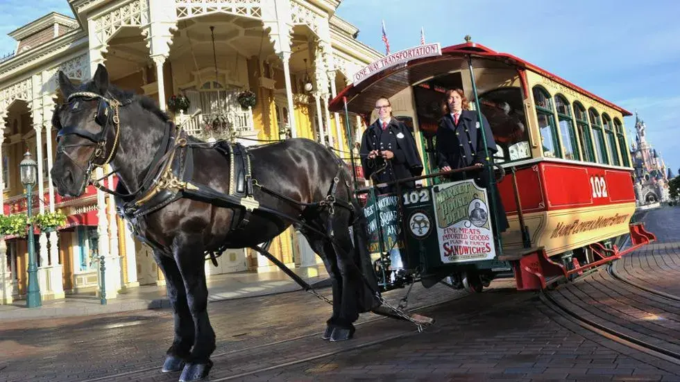 Horse-Drawn Streetcars en Disneyland Paris