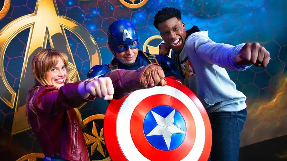 Superhéroes Marvel en el Hero Training Center