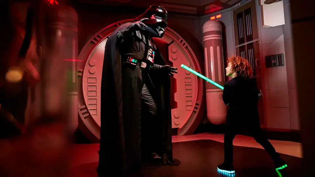 Encuentro con Darth Vader en Star Port Discoveryland